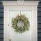 First Traditions™ 30'' Pre-Lit Artificial North Conway Wreath with Glittery Cones and Eucalyptus